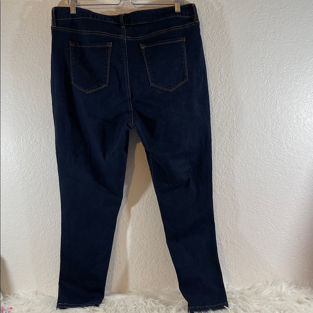 JESSICA SIMPSON Adored High Rise Skinny Denim Jeans Blue With Pockets Size 18W - Picture 4 of 10